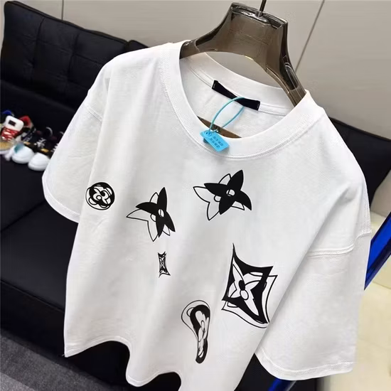 Designer Cotton Men and Women Couples with The Same Round Neck Student Replica Shirt
