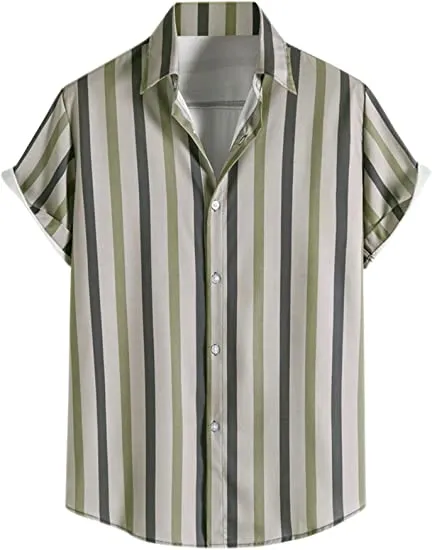 Men′s Long Sleeve Casual Twill Shirt Solid Business Formal Button up Dress Shirts 