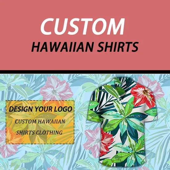 Digital Printing 100% Cotton Poplin Hawaiian Sublimation Print Short Sleeve Designer Men′s Shirt 