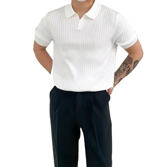 Literary New Japanese 2023 Fashion Polo Shirt Youth Popular Standard Male Temperament Trend Five