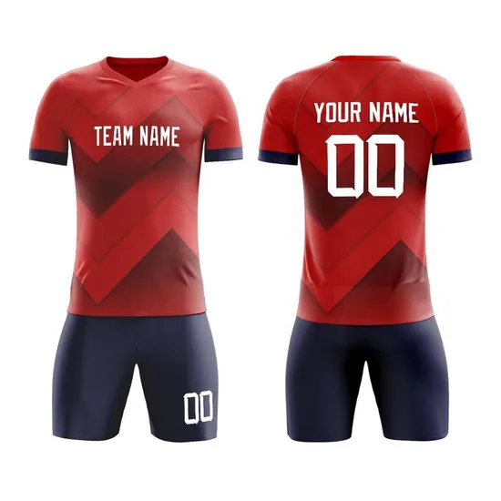 Sublimation Polyester Team Men Youth Soccer Jersey Custom Soccer Jerseys Football Shirt 