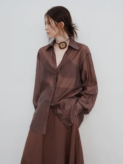 Factory Customization Women′s Summer Thin Long Sleeve Casual Sun Protection Shirt 