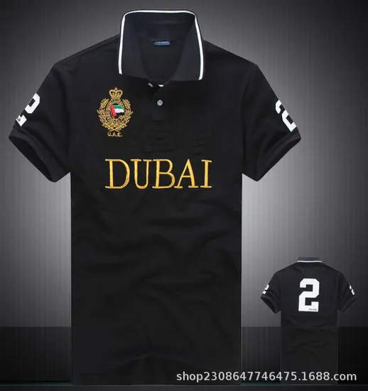 New Summer Men Polo Shirts Great Designer Original Luxury Brand Embroidered Short Sleeve Leisure Sports Loose Plus EU Size 5XL 