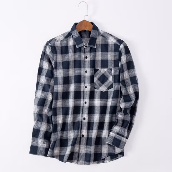 Hot Trend 2023 Casual Men′s Long Sleeve Shirts Retailer Special Men′s Clothing Classic Print Youth Slim Shirt