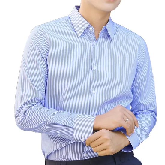 OEM Formal Long Sleeve Cotton Business Fashion Shirt for Men 