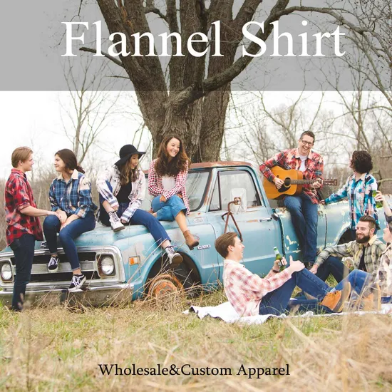 Wholesale Womens Custom Plaid Flannel Shirt Long Sleeve Cotton Flannel Shirts for Women 